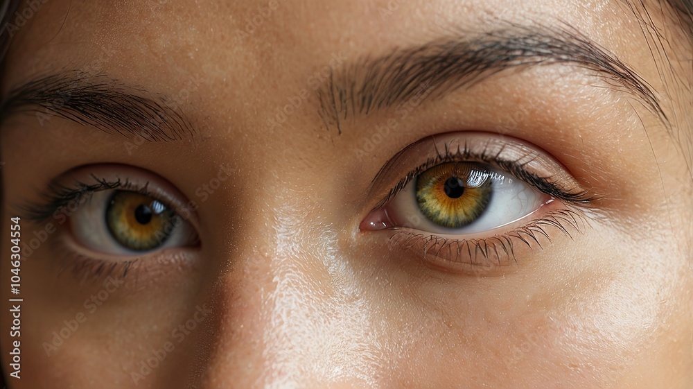 Naklejka premium Women eye, macro photo of beautiful women eyes.