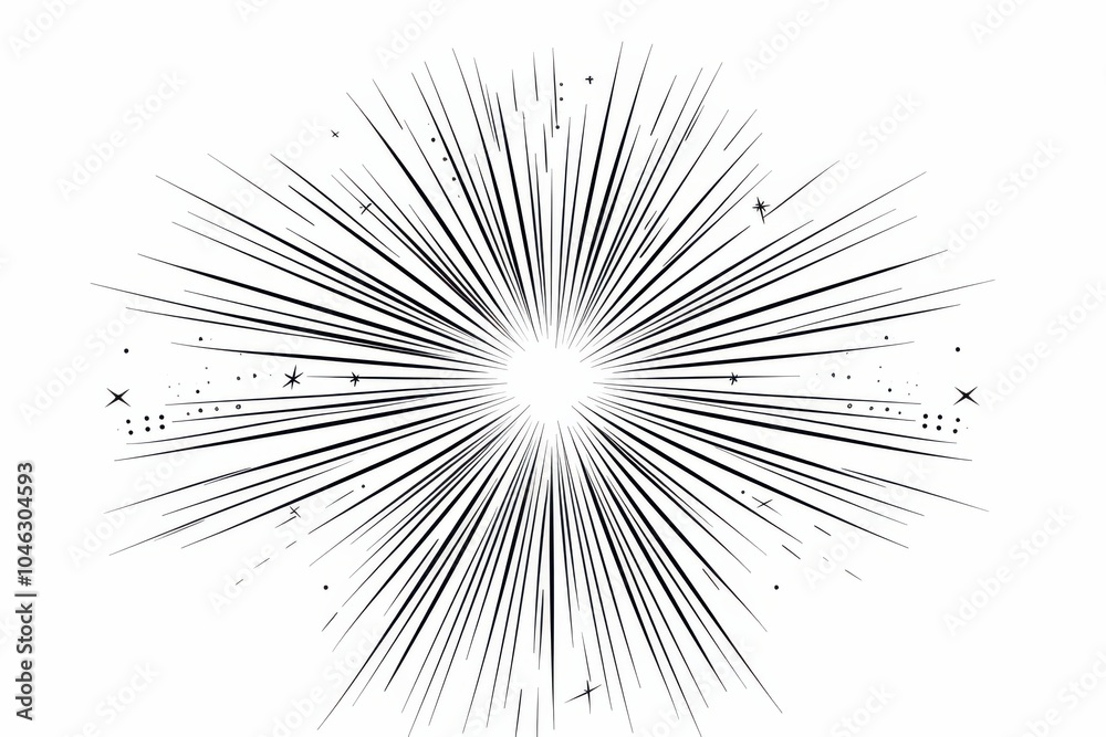 Radiant starburst symbolizing energy in a captivating and dynamic composition Radiant starburst symbolizing energy in a captivating and dynamic composition