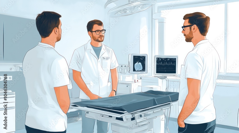 Obraz premium Doctors in Germany using advanced tools for minimally invasive procedures to enhance precision and reduce risk.