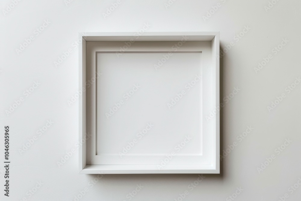 Serene minimalist square frame with clean edges and subtle gray tones Serene minimalist square frame with clean edges and subtle gray tones