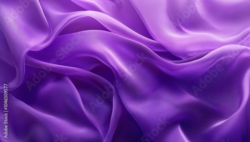 A background of purple silk fabric with waves and folds, creating an elegant and sophisticated