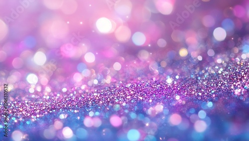 A beautiful, blurred background of glitter and sparkle, with pink, purple, blue, and silver colors