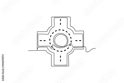 Traffic light concept. Single line draw design. Full length animation illustration. High quality 4k footage.