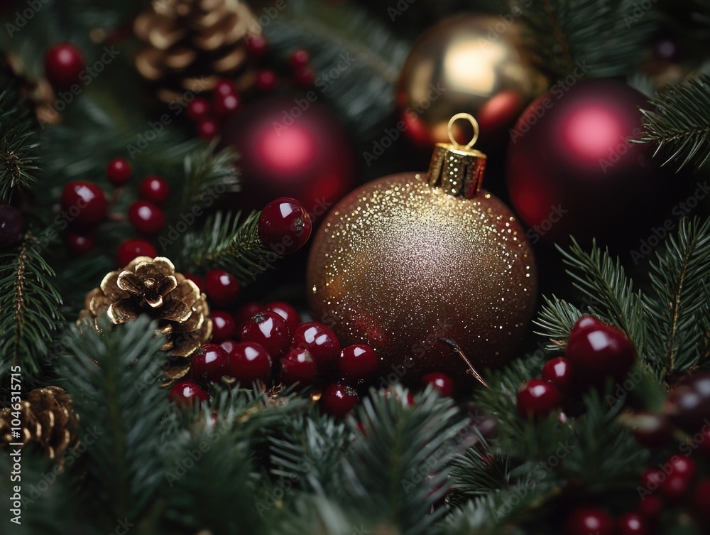 Fototapeta premium Christmas Tree Ornaments