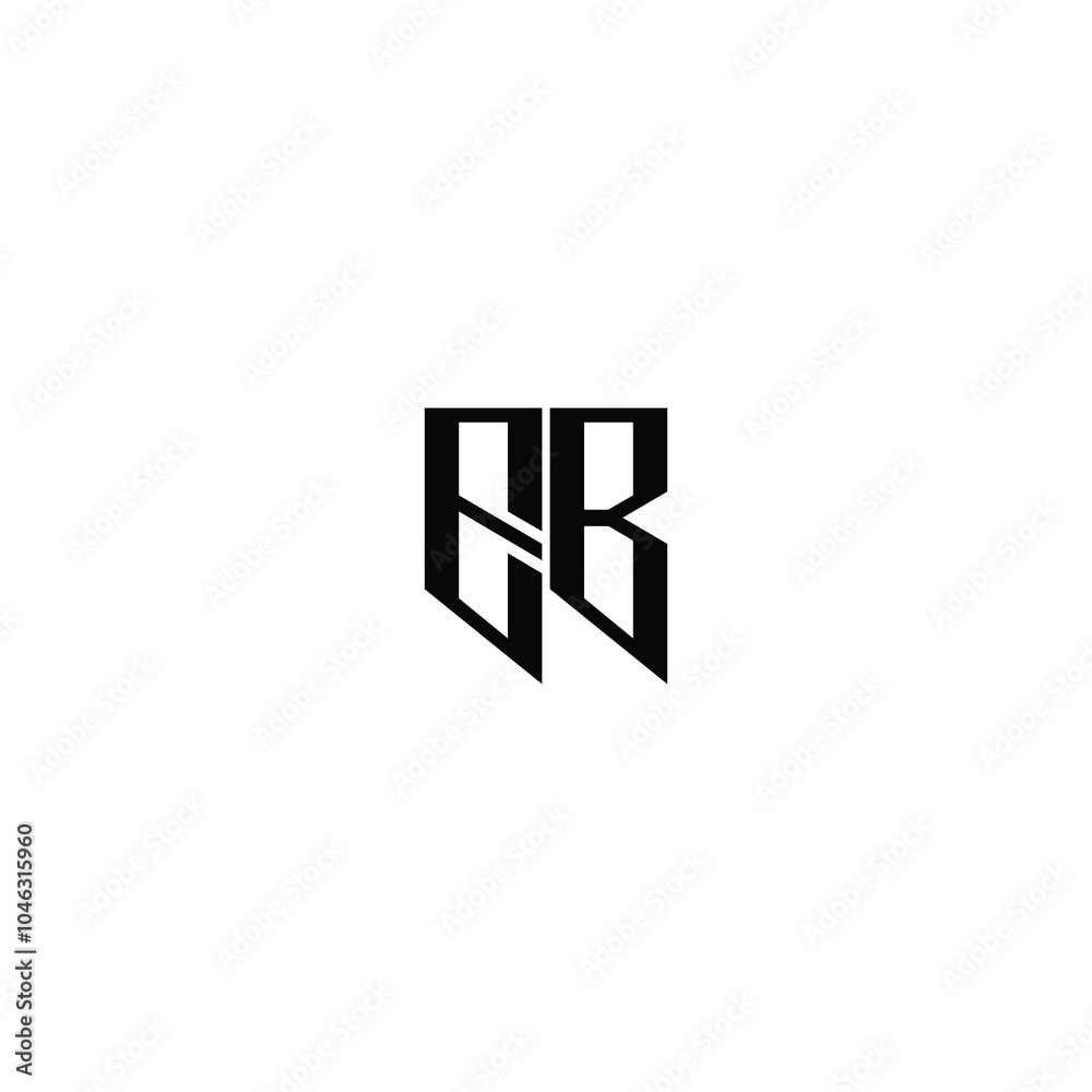 EB monogram logo design letter text name symbol monochrome logotype alphabet character simple logo EB monogram logo design letter text name symbol monochrome logotype alphabet character simple logo
