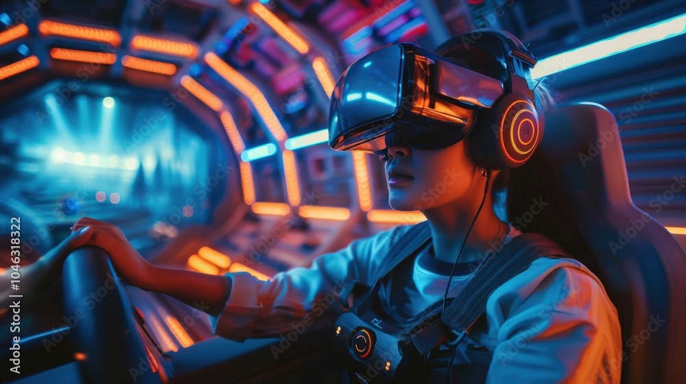 Experience the Thrill of a Futuristic Theme Park with AI-Controlled Virtual Reality Rides Experience the Thrill of a Futuristic Theme Park with AI-Controlled Virtual Reality Rides