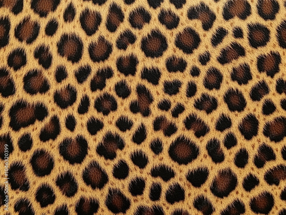 Leopard Print Fabric Close Up