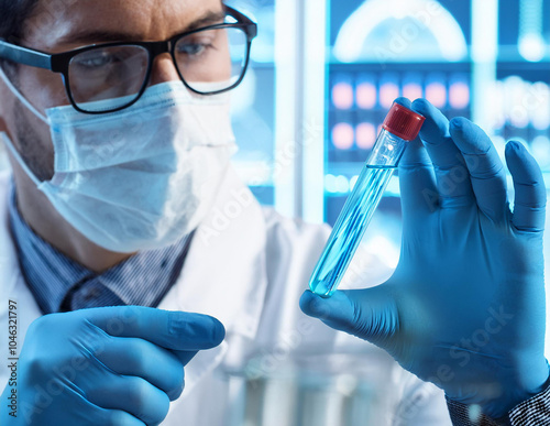 Obraz na płótnie Ein Wissenschaftler im Labor w salonie