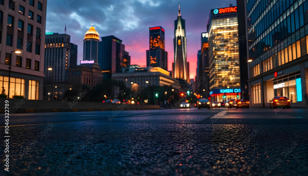 Obraz premium city at night