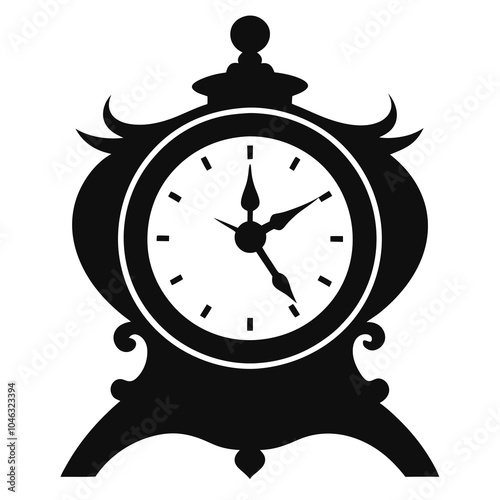 Vintage Clock Retro Vintage Illustration T-shirt Design Art.