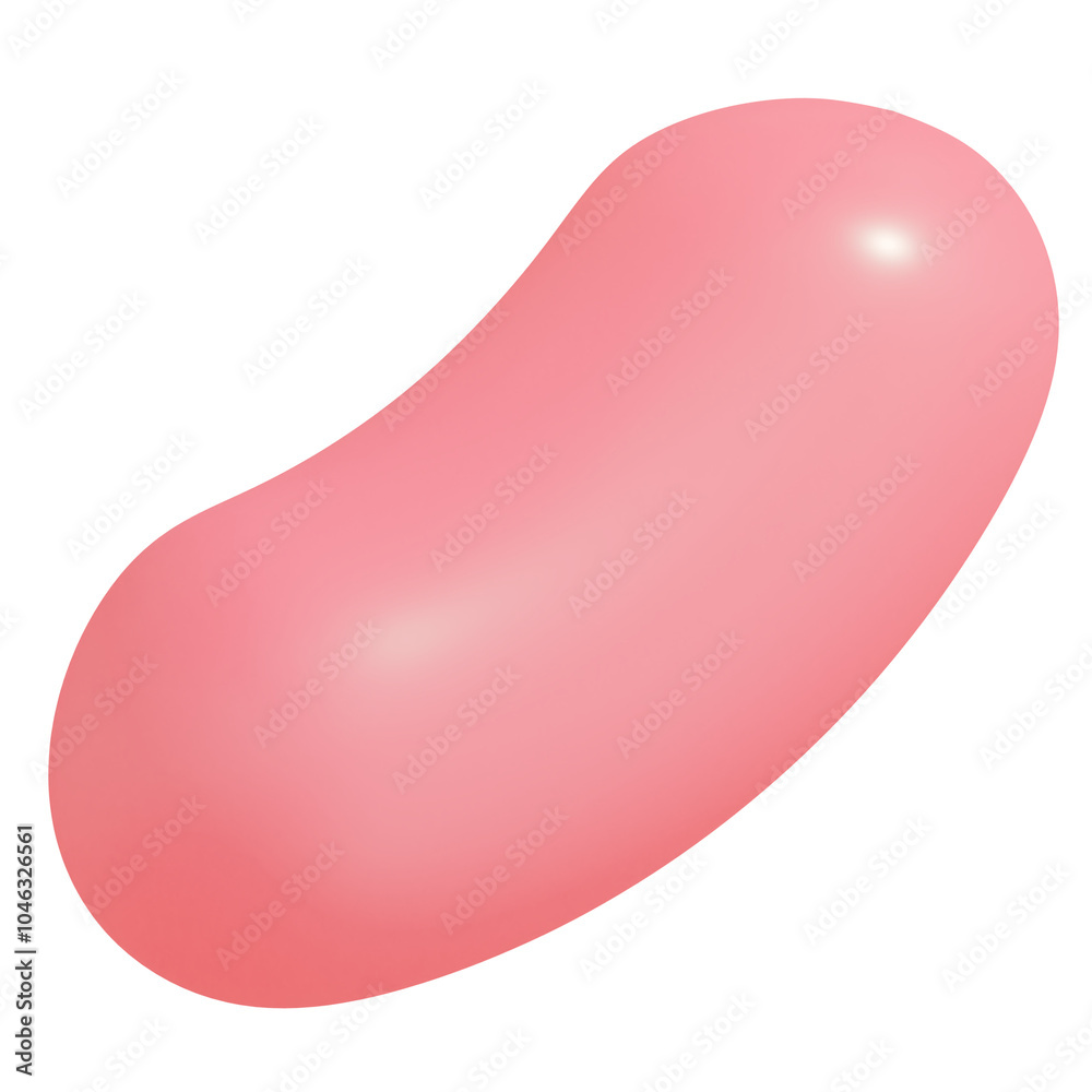 3d icon, 3d illustration, cute jellybean, plastic material, flamingo pink color, transparent background, y2k, playful and fun-loving design 3d icon, 3d illustration, cute jellybean, plastic material, flamingo pink color, transparent background, y2k, playful and fun-loving design