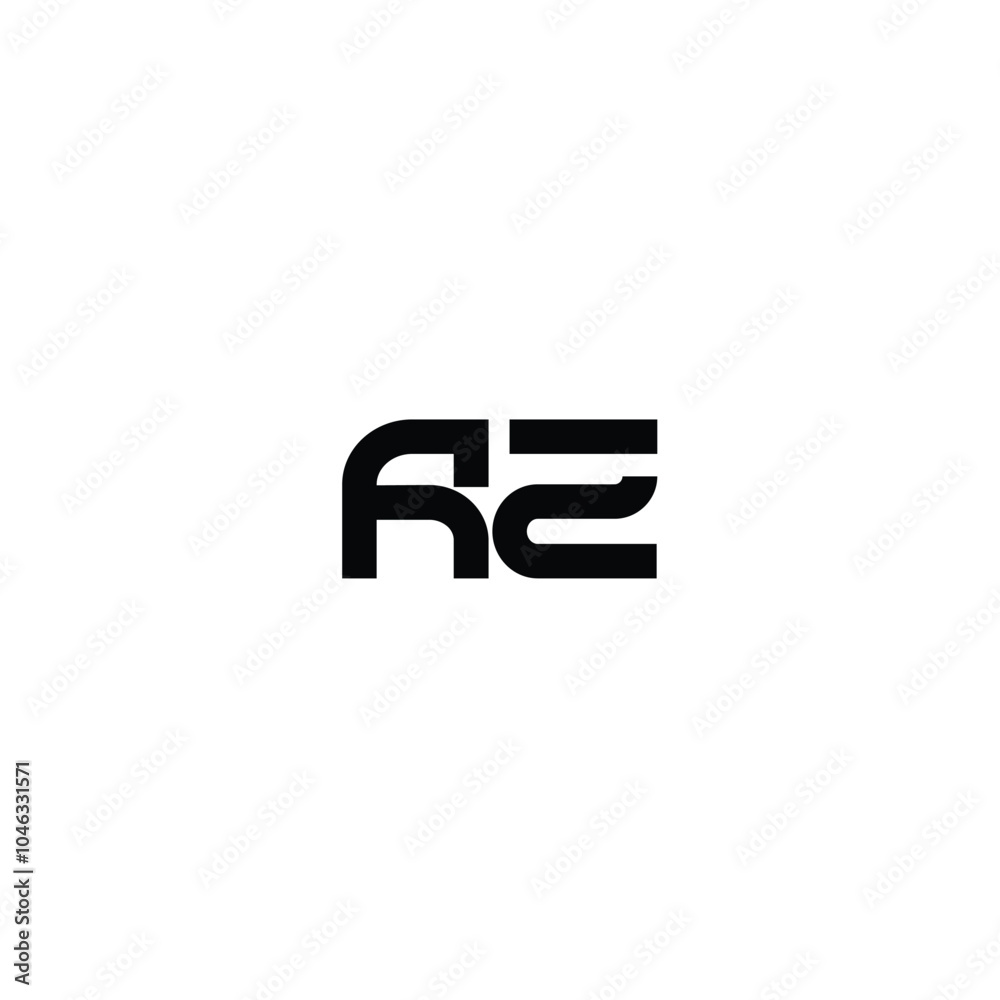 AZ monogram logo design letter text name symbol monochrome logotype alphabet character simple logo