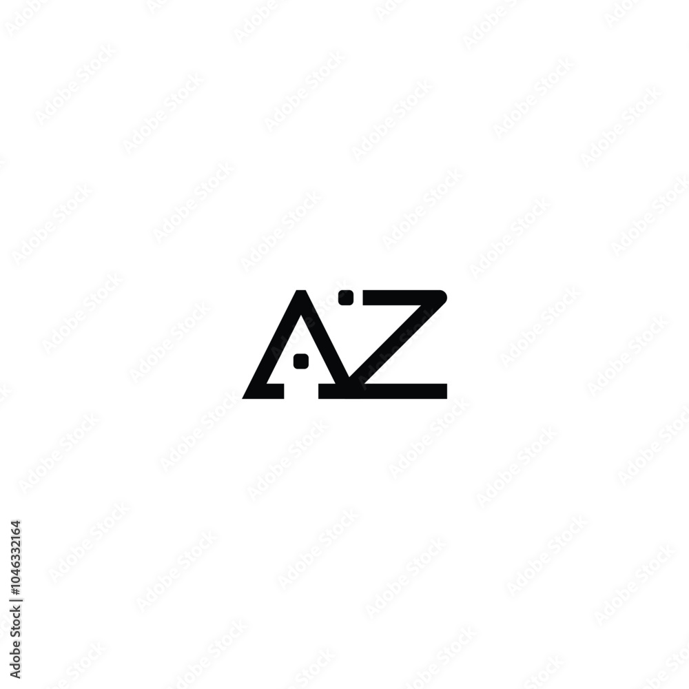 AZ monogram logo design letter text name symbol monochrome logotype alphabet character simple logo AZ monogram logo design letter text name symbol monochrome logotype alphabet character simple logo