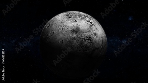 3d Haumea fictional planet on space star