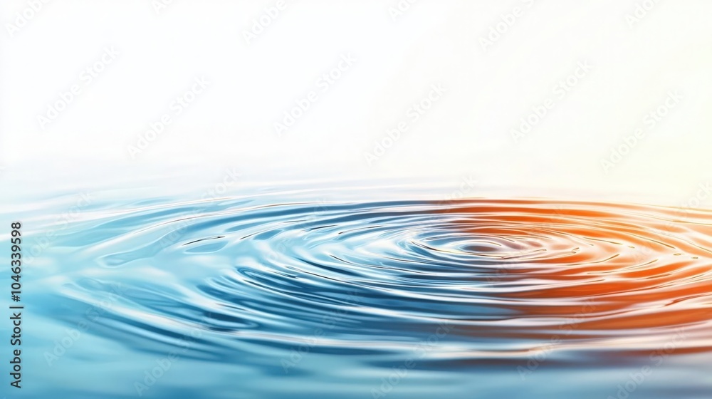 Abstract closeup of water ripples in a bright, clean setting, symbolizing purity and calm, water ripple closeup, calm and pure Abstract closeup of water ripples in a bright, clean setting, symbolizing purity and calm, water ripple closeup, calm and pure