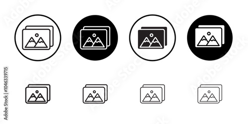 Gallery icon Simple thin outline