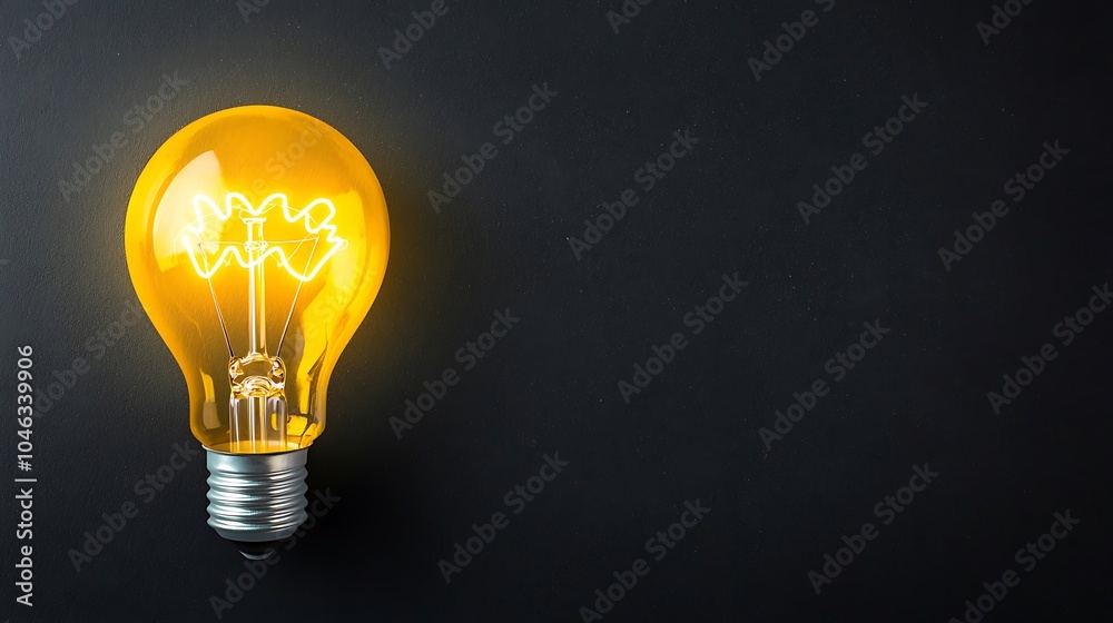 Creative hand-drawn light bulb with a speech bubble saying 'Bright Idea' on a blackboard Creative hand-drawn light bulb with a speech bubble saying 'Bright Idea' on a blackboard