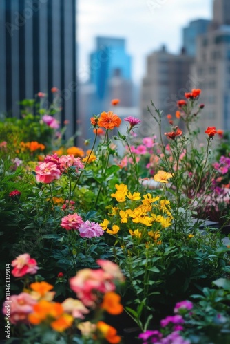 Bunch of flowers in grass