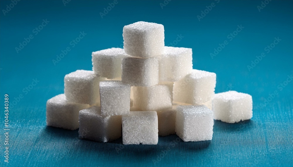 積み重なった角砂糖（piled up sugar cubes）

