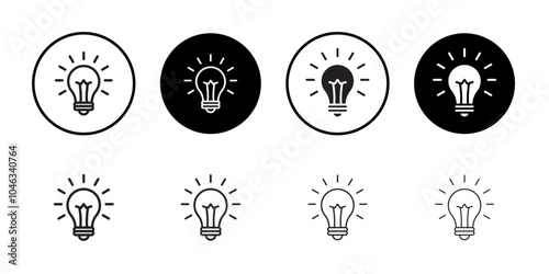 Idea icon Simple thin outline