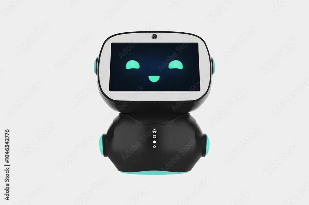 Intellectual education toys for kids, kids educational robot chat with GPT Open Ai. 3d illustration Intellectual education toys for kids, kids educational robot chat with GPT Open Ai. 3d illustration