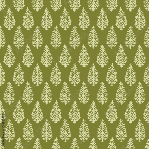 Self Print Block print Gold paste indian traditional Design for Wallpaper Background Texture