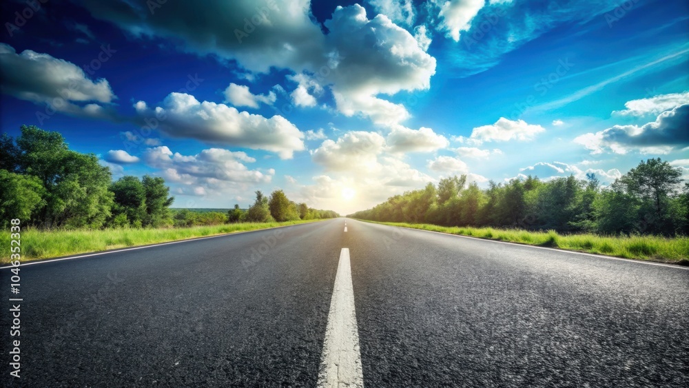 Low angle view of an asphalt road stretching into the distance, pavement, background, transportation, road Low angle view of an asphalt road stretching into the distance, pavement, background, transportation, road