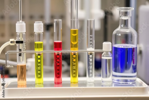 Size exclusion chromatography system A device used to separate p