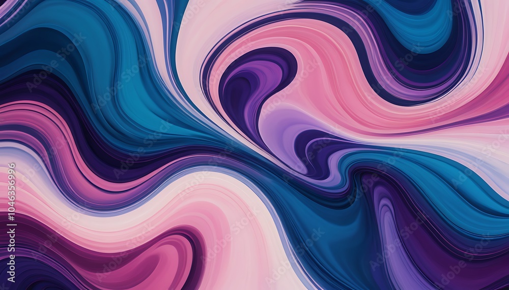 Fototapeta premium Abstract Swirling Pattern in Vibrant Colors, Abstract background