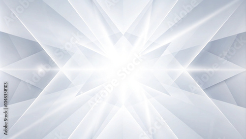 Obraz na płótnie Grey blue teal green white abstract background geometry triangle, square, diagonal neon light, and layer element. For presentation, business, corporate, festive, seminar, and talks. white background w salonie