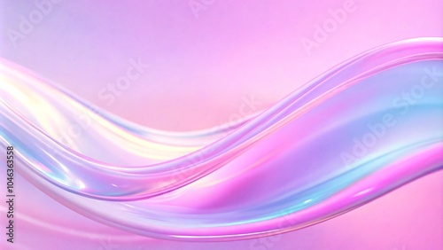 A pink and blue wave with a purple background. The wave is very long and has a lot of detail. A purple and blue wave that is curved and twisted. Colors are vibrant and the wave