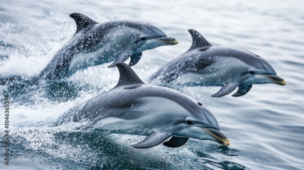 Fototapeta premium Bottlenose Dolphins in the Wild
