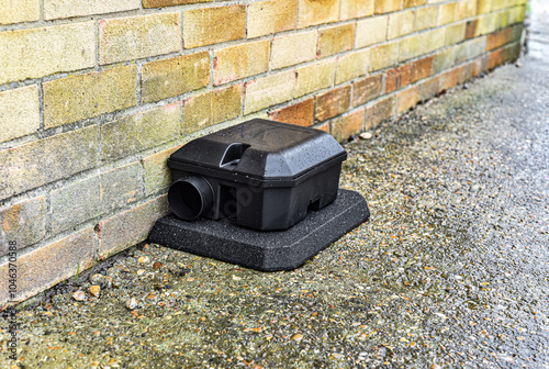 Rodent Bait station being used to control rats and mice, pest control
