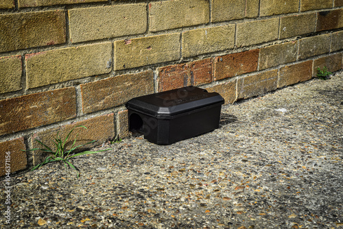 Rodent Bait station being used to control rats and mice, pest control