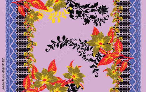 seamless artwork design for fabric