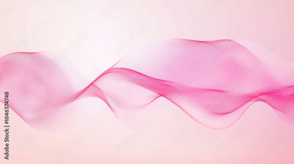 Photo of, Pink background with abstract digital waveforms for design, banner template Photo of, Pink background with abstract digital waveforms for design, banner template