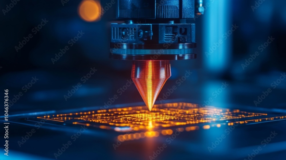 Precision laser engraving on a circuit board