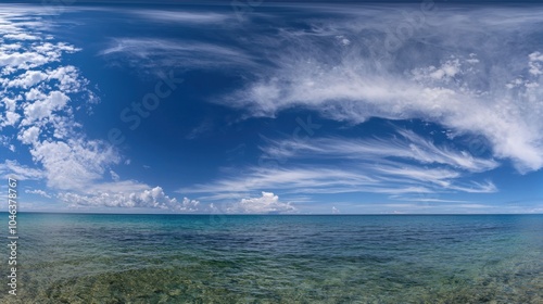 Azure Horizon: Sky Meets Sea in High-Definition