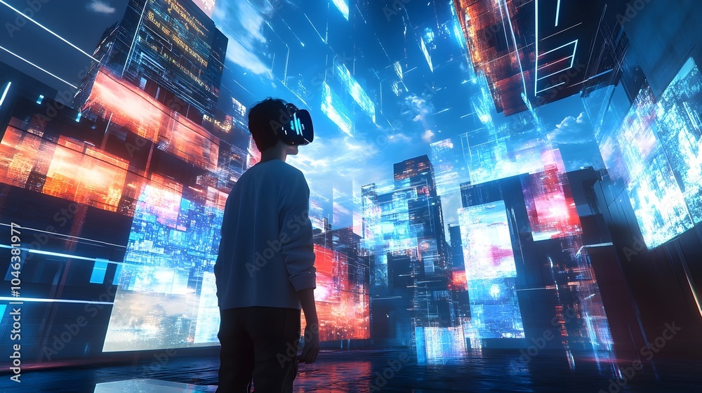 Dynamic Dimensions Holographic Educational Platform with Futuristic Interfaces and Vibrant Architectural Design Dynamic Dimensions Holographic Educational Platform with Futuristic Interfaces and Vibrant Architectural Design