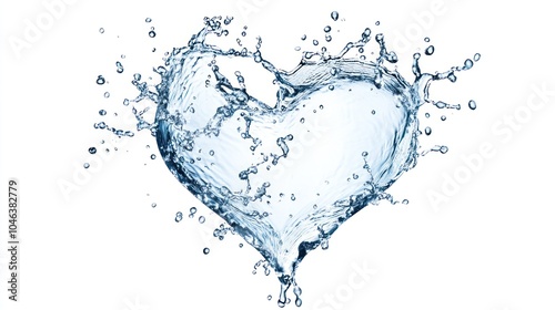 Water Heart Splash