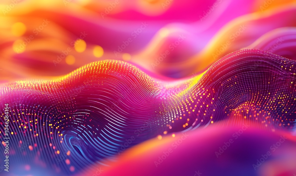 Glowing big data on a colorful background. 3d illustration design Glowing big data on a colorful background. 3d illustration design