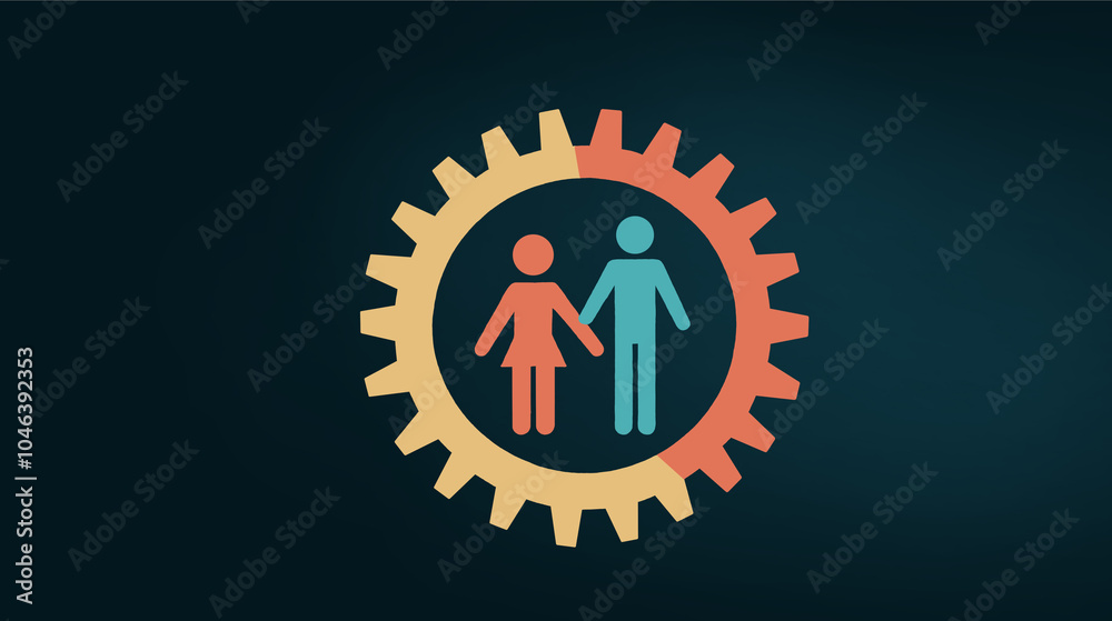 teamwork concept , gears on business concept teamwork concept , gears on business concept