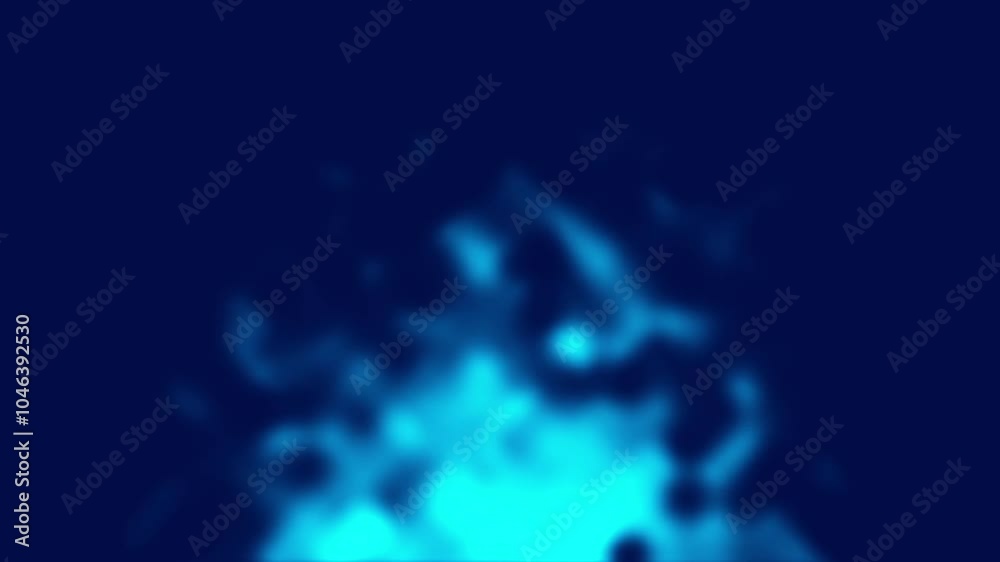 blue flames on blue loop background footage animation