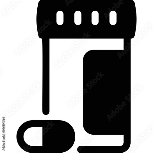 Simple vector icon jar of pills