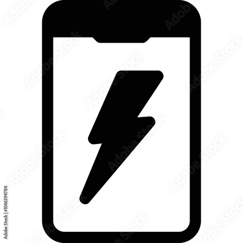 Simple vector icon power bank