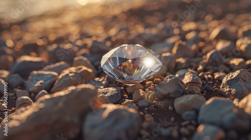 Precious stone gleams, wonderful art in background. Gemstone sparkles, stone minerals are great.