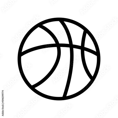 Basketball Icon Vector Symbol Design Illustration