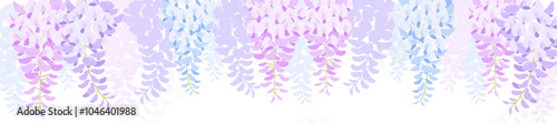 藤の花のベクター素材イラスト