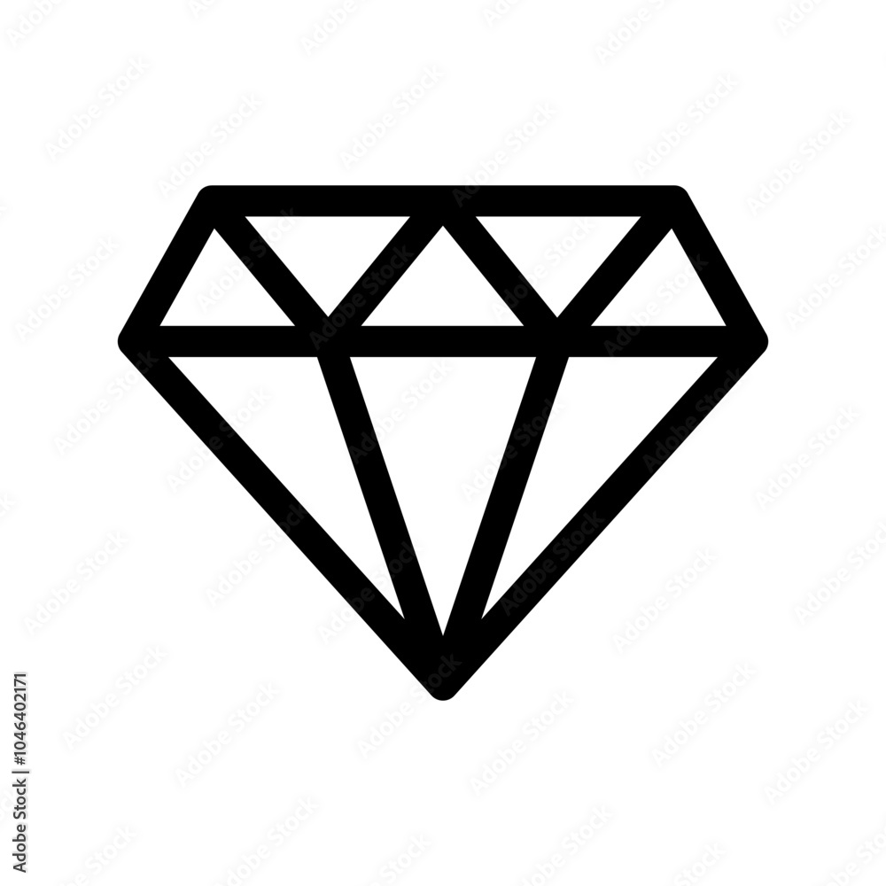 Diamond Icon Vector Symbol Design Illustration Diamond Icon Vector Symbol Design Illustration