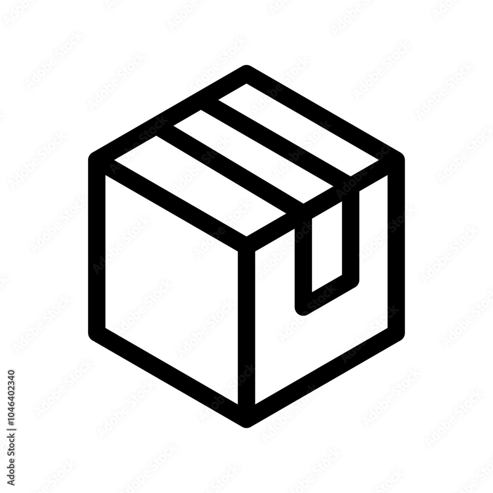 Box Icon Vector Symbol Design Illustration Box Icon Vector Symbol Design Illustration